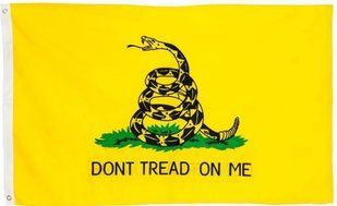 Гадсденівський прапор з гримучою змією Rothco Don't Tread On Me Flag (90x150 см) 432 фото