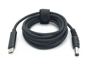 Зарядний кабель постійного струму Type-C PD 65W DC 5.5/2.5mm (Для заряджання ноутбука від PowerBank) 455 фото