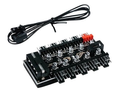 Сплитер разветвитель MOLEX на 10 кулеров 4 pin / 3 pin PH35 Fan Hub 302 фото