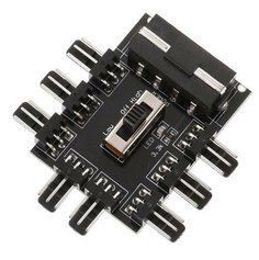 Сплітер розгалужувач MOLEX на 8 кулерів 3 pin Fan Hub 35 фото