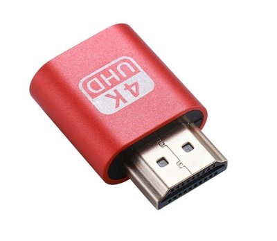 Емулятор монітора HDMI Заглушка Підтримка до (3840х2160) 4K RED 355 фото