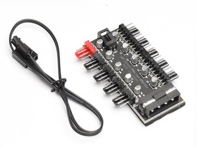 Сплітер розгалужувач DeepCool CN11 MOLEX на 10 кулерів 4 pin Gaming Fan Hub 341 фото