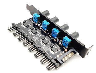 Реобас Lamptron SATA на 8 кулерів 4 pin / 3 pin (в PCI слот) Fan Hub 304 фото