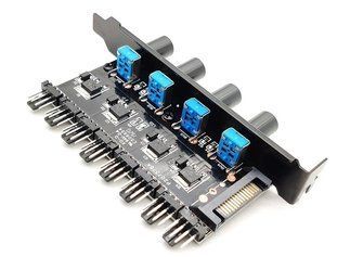 Реобас Lamptron SATA на 8 кулерів 4 pin / 3 pin (в PCI слот) Fan Hub 304 фото
