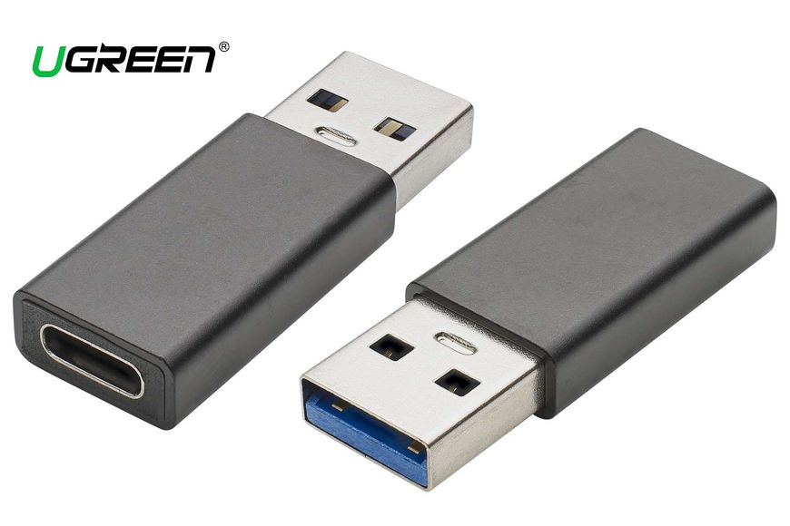 Адаптер UGREEN USB 3.0 to Type-C (Female) Black (Cablexpert) 417 фото