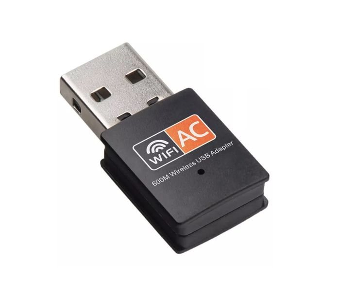 Двухдиапазонный USB Wi-Fi адаптер AC600 2.4/5GHz 600Mbps, Black 513 фото