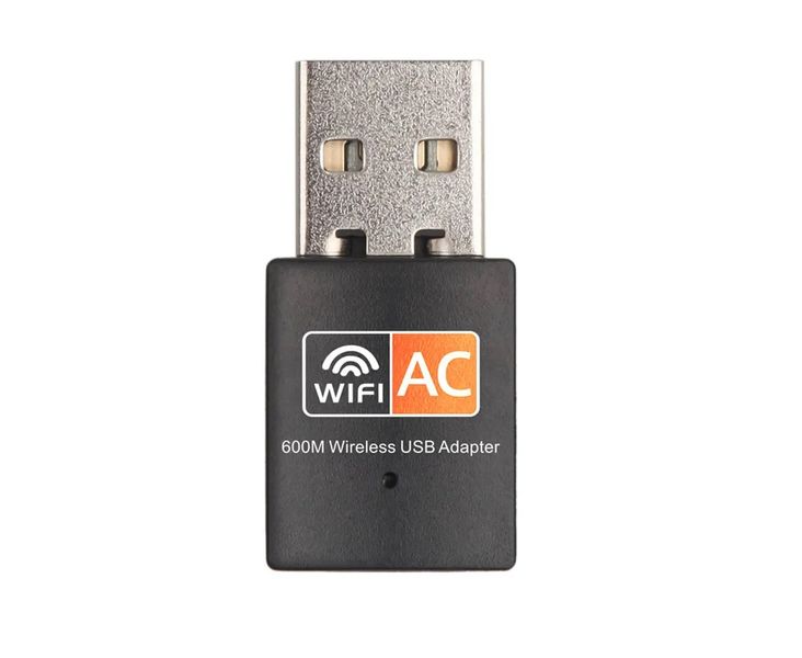 Двохдіапазонний USB Wi-Fi адаптер AC600 2.4/5GHz 600Mbps, Black 513 фото