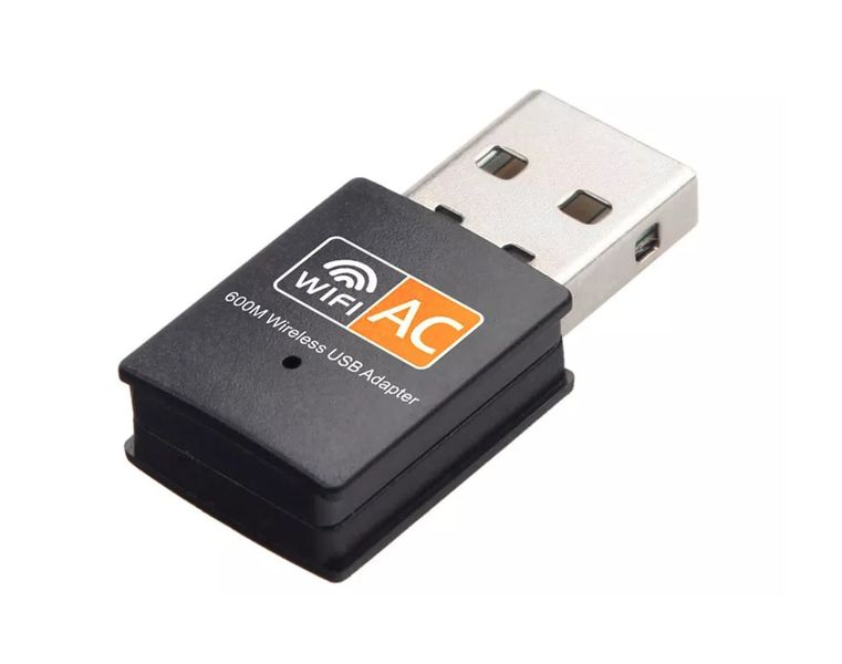 Двухдиапазонный USB Wi-Fi адаптер AC600 2.4/5GHz 600Mbps, Black 513 фото