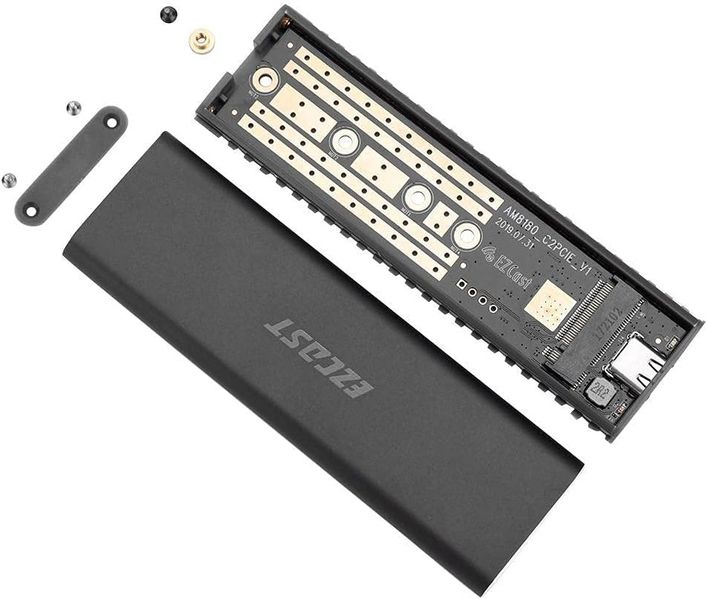 Внешний карман EZCast S8000 М.2 NVMe PCIe на Type-C (Серый) 470 фото