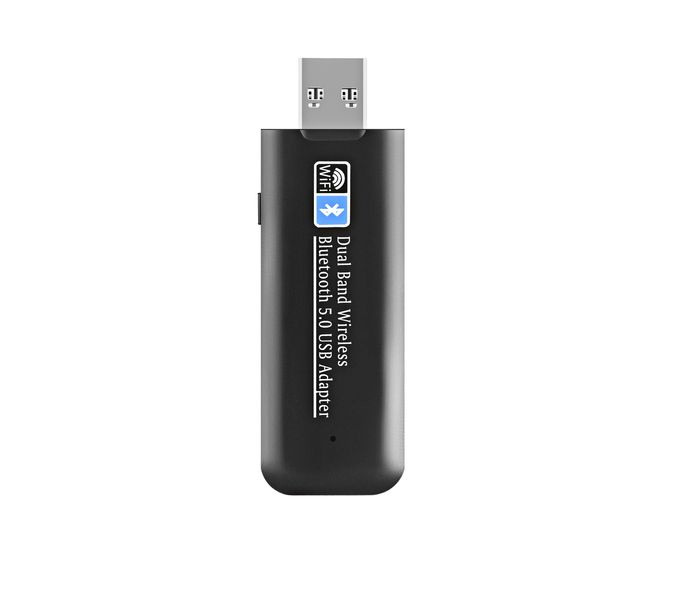 Двухдиапазонный Wi-Fi/Bluetooth USB3.0-адаптер 1300М Bluetooth 5.0 Black 515 фото