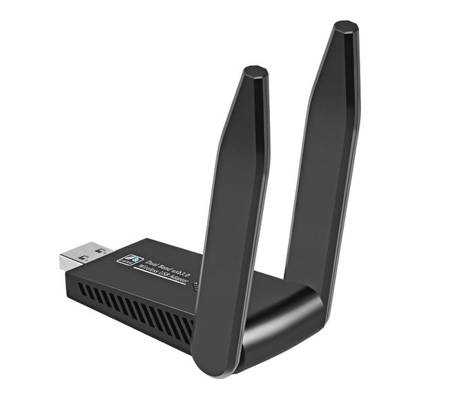 Двохдіапазонний Wi-Fi USB 3.0 адаптер 2.4/5GHz AC1300М Black 516 фото