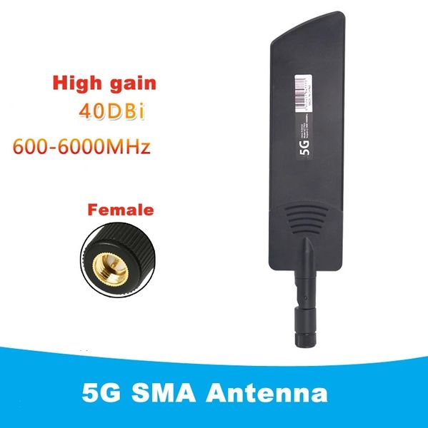 Антенна 4G, 5G LTE+ (Коннектор SMA female) 42 dbi MIMO Black 518 фото