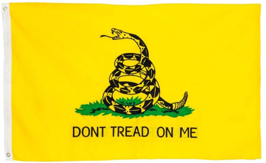 Гадсденовский флаг с гремучей змеёй Rothco Don't Tread On Me Flag (90x150 см) 432 фото