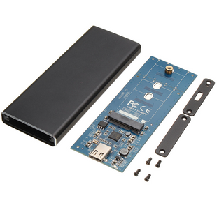 Внешний карман STLab USB 3.0 на М.2 NGFF B Key PCI-E (Черный) 235 фото