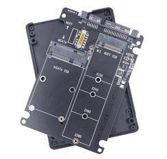 Універсальний адаптер під диски M.2 SATA/NGFF та mSATA to SATA3 (NFHK) У корпусі 2.5" 486 фото
