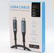 Кабель USB-С 4.0 Thunderbolt 3/4 PD з дисплеєм, швидка зарядка до 240W, 8K 60Ghz, швидкість 40Gbps (З чіпом E-mark) 480 фото 2