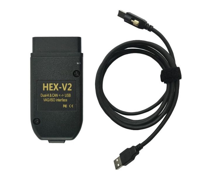 Автомобильный сканер VCDS HEX V2 USB для диагностики и программирования авто Audi, Volkswagen, Skoda, Seat (Ross-Tech) 195 фото